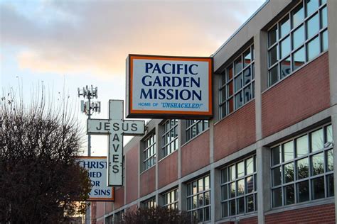 Pacific garden mission chicago - Pacific Garden Mission. 1458 South Canal Street, Chicago, IL, USA. Company Description. Jobs (0) A Gospel Homeless Mission/Shelter ~. At Pacific Garden Mission, we are passionate about the gospel and transforming lives through it. The Mission’s target audience is the homeless; transient; and anyone in need of shelter, clothing, and food.